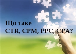Що таке CTR, CPM, PPC, CPA?
